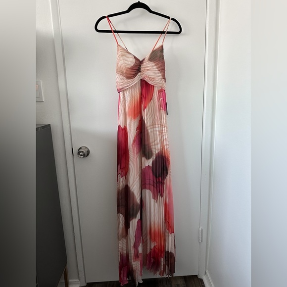 EXPRESS | Printed Sleeveless Pleated Maxi Dress | New | Blogger's Fave - Picture 2 of 4